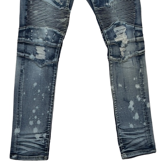 Dope Carson Distressed Denim Size 30 Blue Jeans - Picture 4 of 8